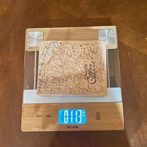 Holiday Print Stampin Up 2003 Rubber Stamp - Hope Peace Heartfelt Christmas 629 - Picture 10 of 13